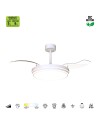 LUNA  M * VENTILADOR MEDIANO LED - BLANCO
